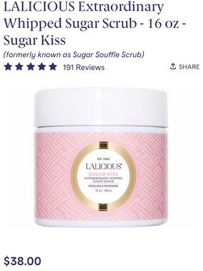 🌸LALICIOUS Sugar Scrub - Sugar Kiss